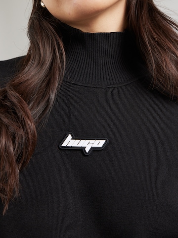 HUGO Трикотажное платье 'Simo' в Черный