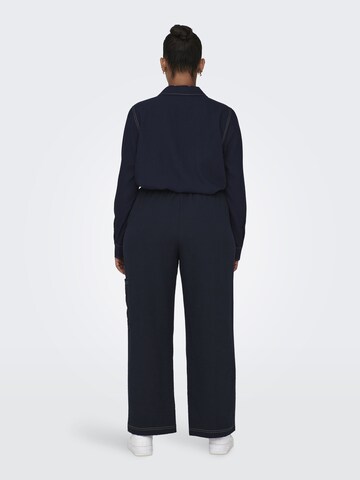 ONLY Carmakoma Wide Leg Hose in Blau
