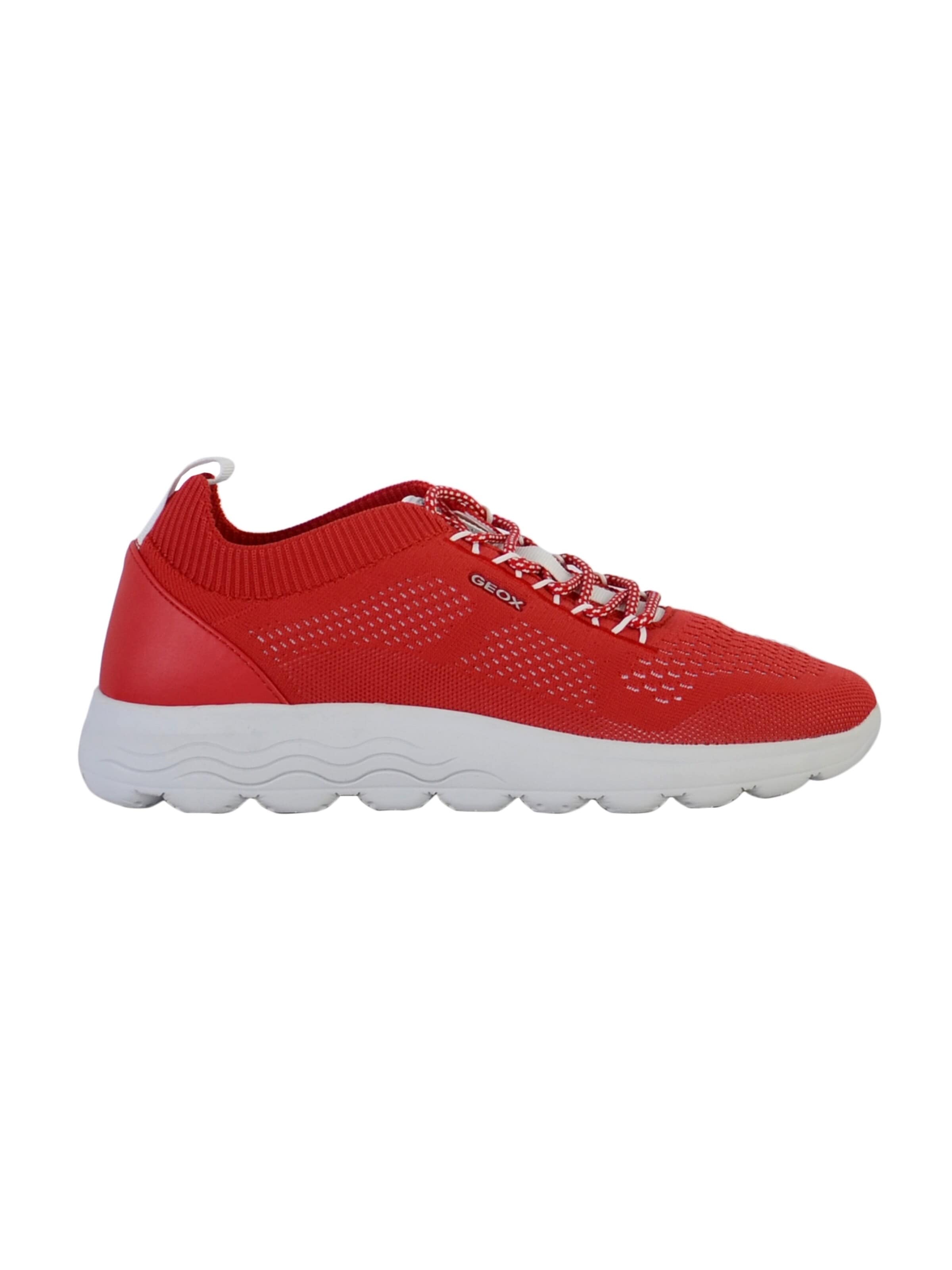 GEOX - Calzado deportivo con cordones en rojo