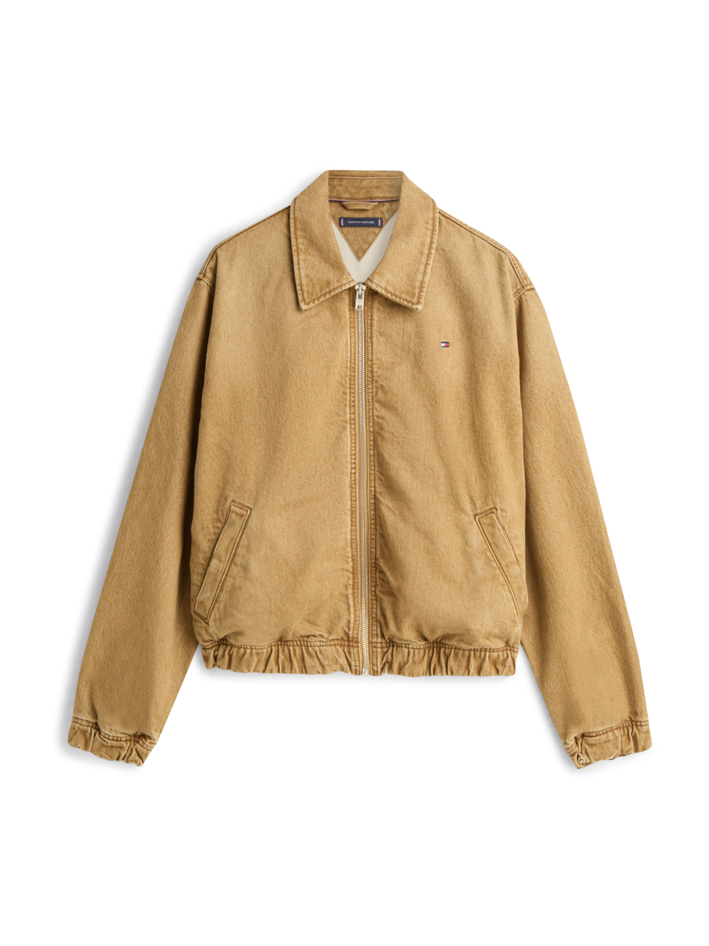 TOMMY HILFIGER Kevad-sügisjope, värv pruun: eest vaates