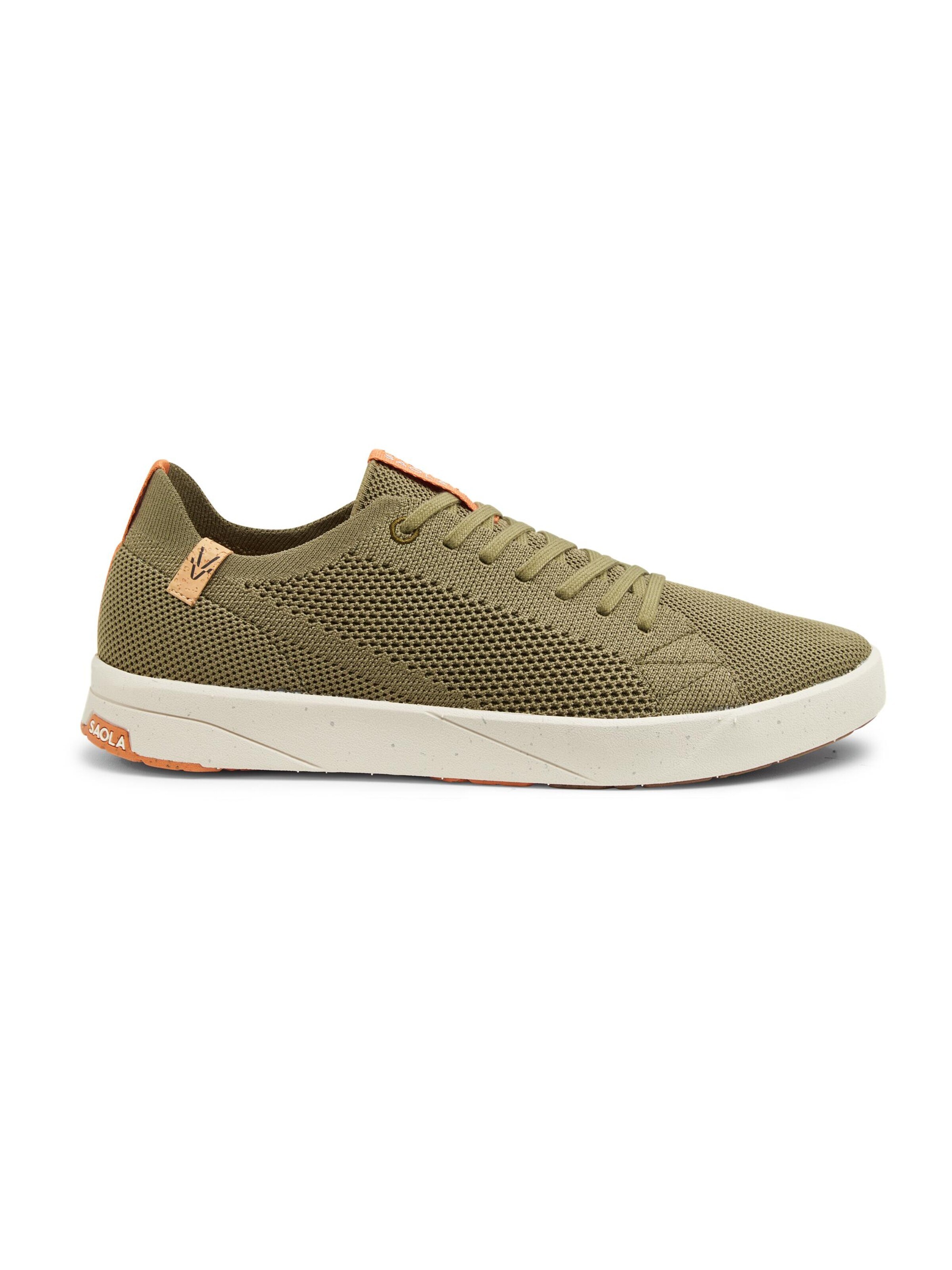 SAOLA Schnürschuh 'Cannon Knit 2.0 M Olive'‌‌‌‌ in Grün: Vorderseite
