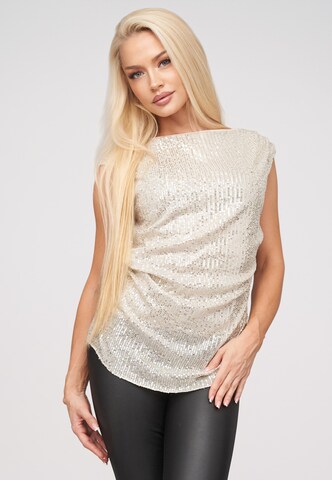 Cloud5ive Top in Beige: voorkant