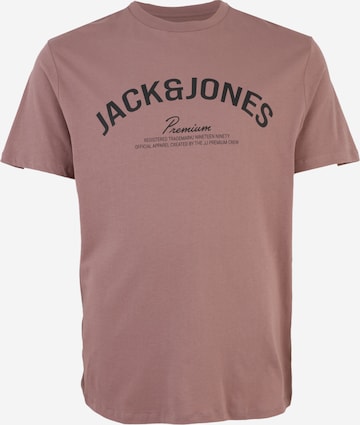 Jack & Jones Plus Majica 'JPRBLATOMMY' | vijolična barva: sprednja stran