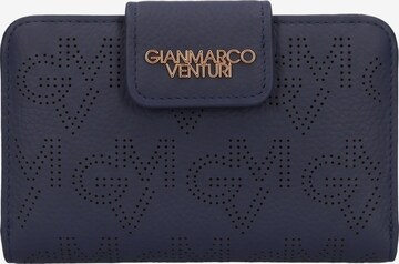 Portamonete di GianMarco Venturi in blu: frontale