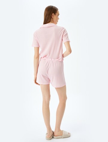 Koton Short Pajama Set in Pink