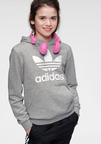 ADIDAS ORIGINALS Sweatshirt 'Trefoil' in Grau: predná strana