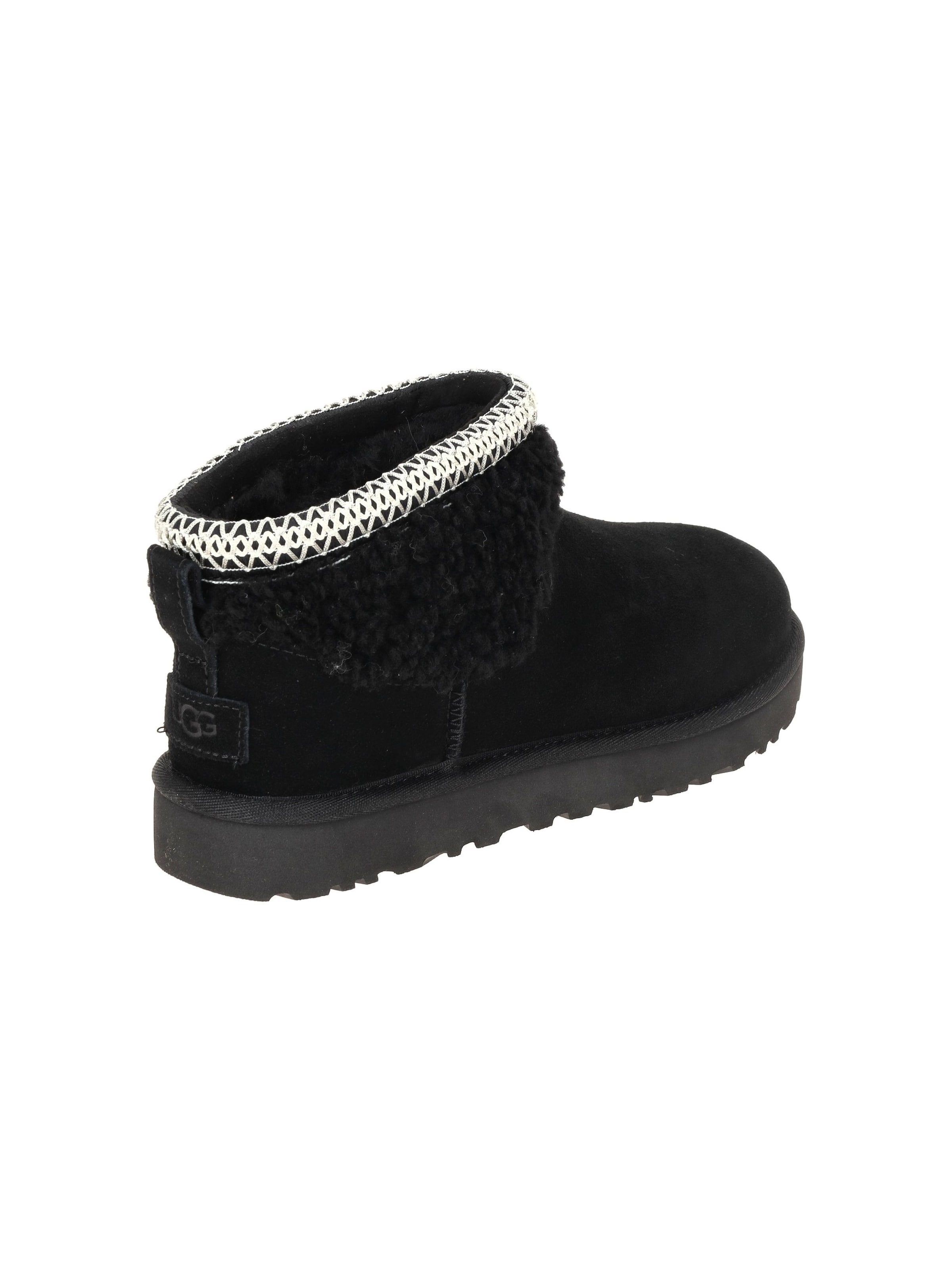 UGG Boots 'UGG Classic Ultra Mini Maxi Curly Stiefelette schwarz' in Black