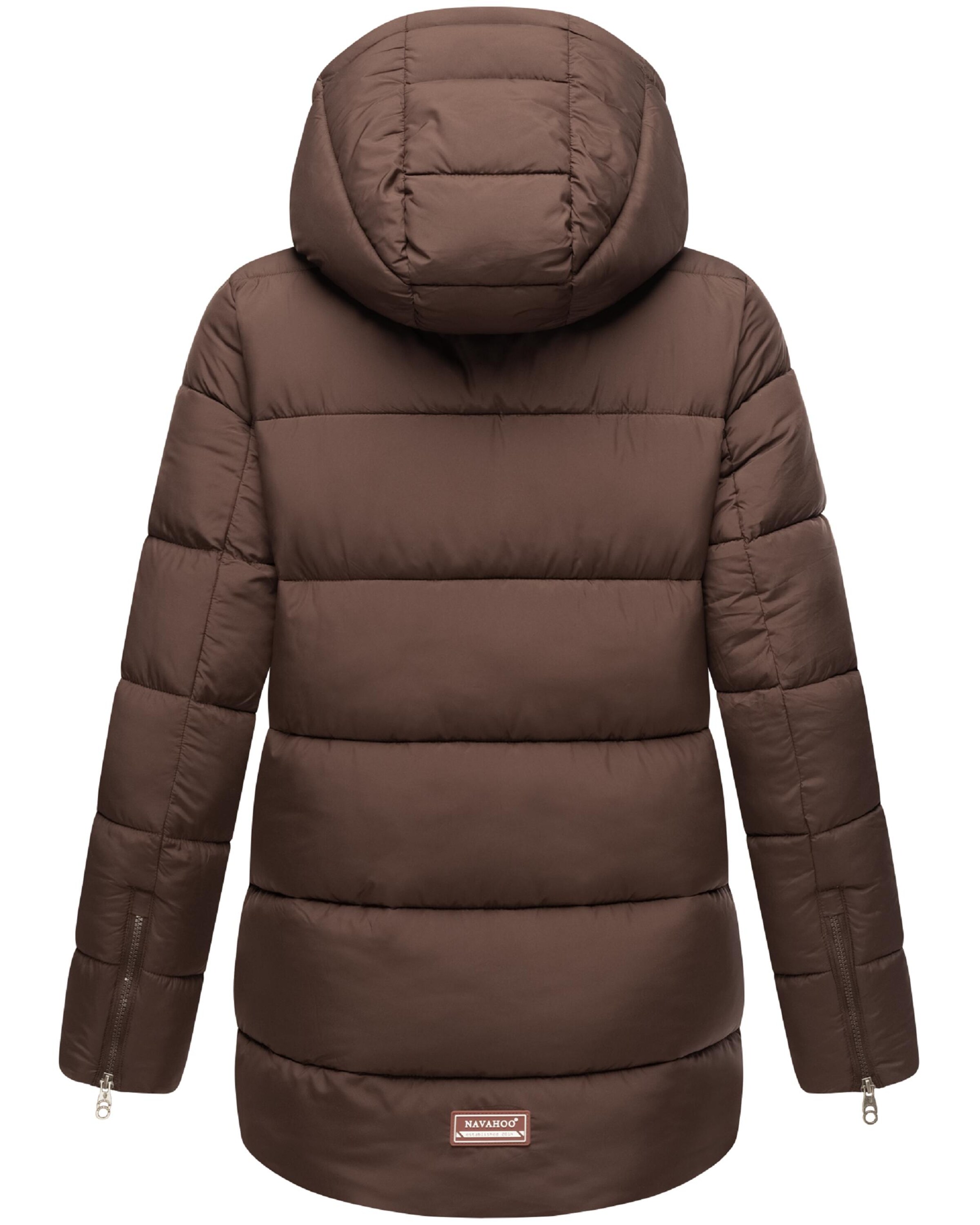 NAVAHOO Zimná bunda 'Wattewölkchen' - Hnedá