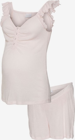 MAMALICIOUS Pyjama 'PANSY' in Roze: voorkant