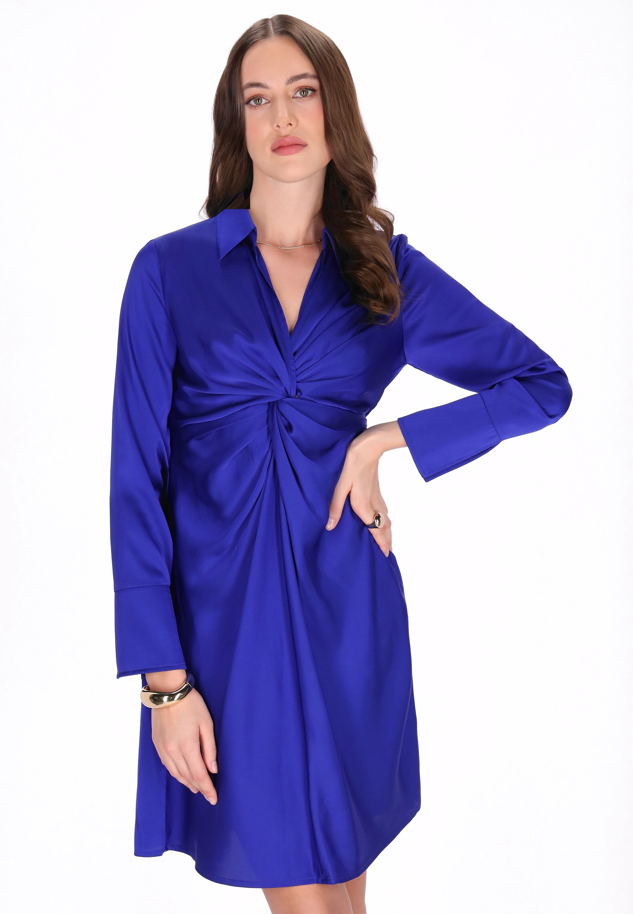 Robe faina en bleu : devant
