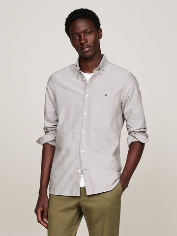 TOMMY HILFIGER Slim fit Overhemd in Groen: voorkant