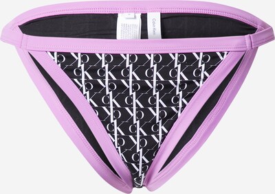 Calvin Klein Swimwear Bikini donji dio u ljubičasta / crna / bijela, Pregled proizvoda