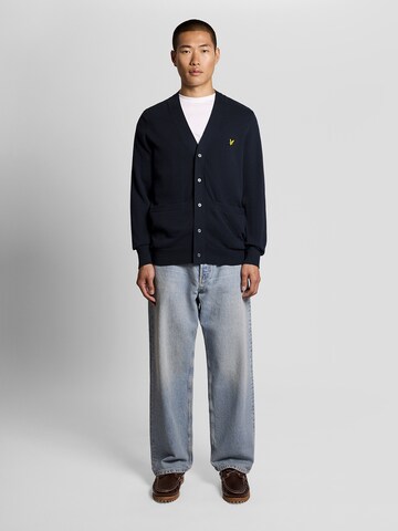 Lyle & Scott Gebreid vest in Blauw