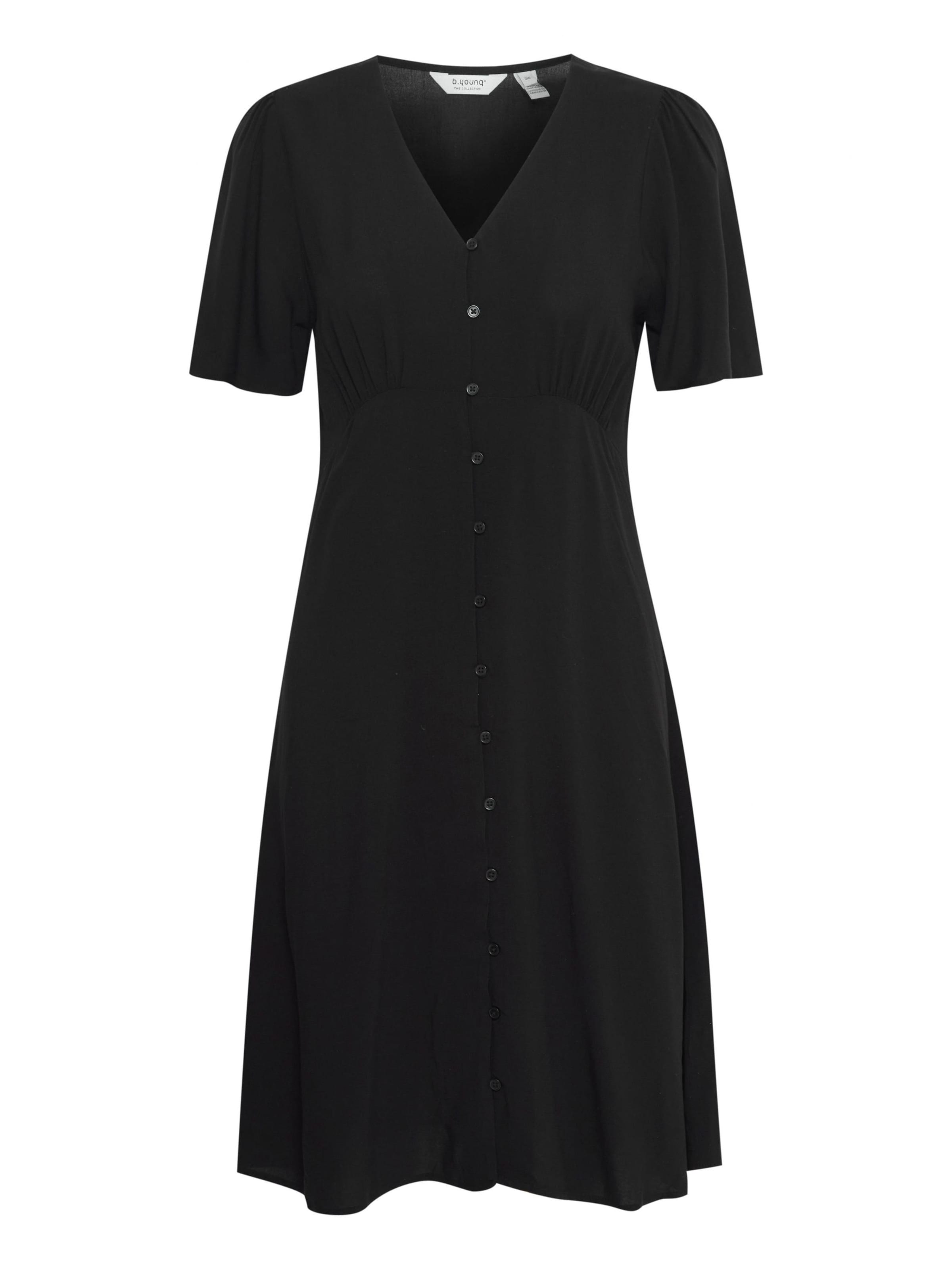 b.young Blusenkleid in Schwarz: Vorderseite