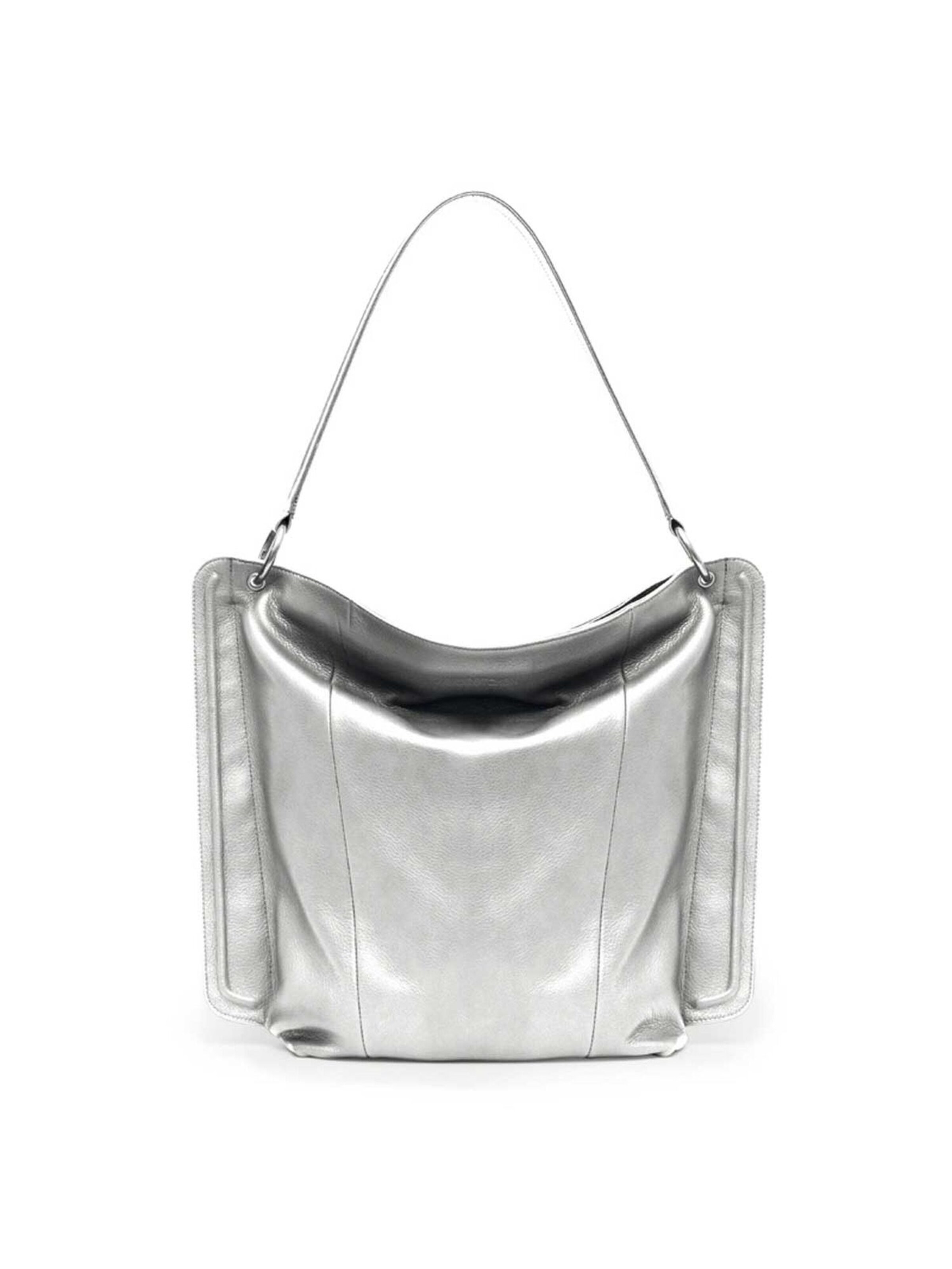 Gretchen Shoulder Bag 'LYRA' in Silver: front