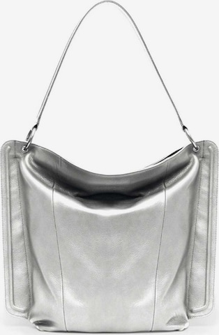 Gretchen Shoulder Bag 'LYRA' in Silver: front