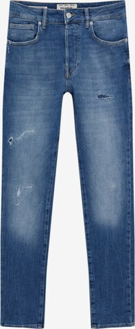 Pull&Bear Slimfit Jeans i blå: framsida