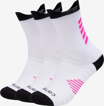 camano Athletic Socks in White: front