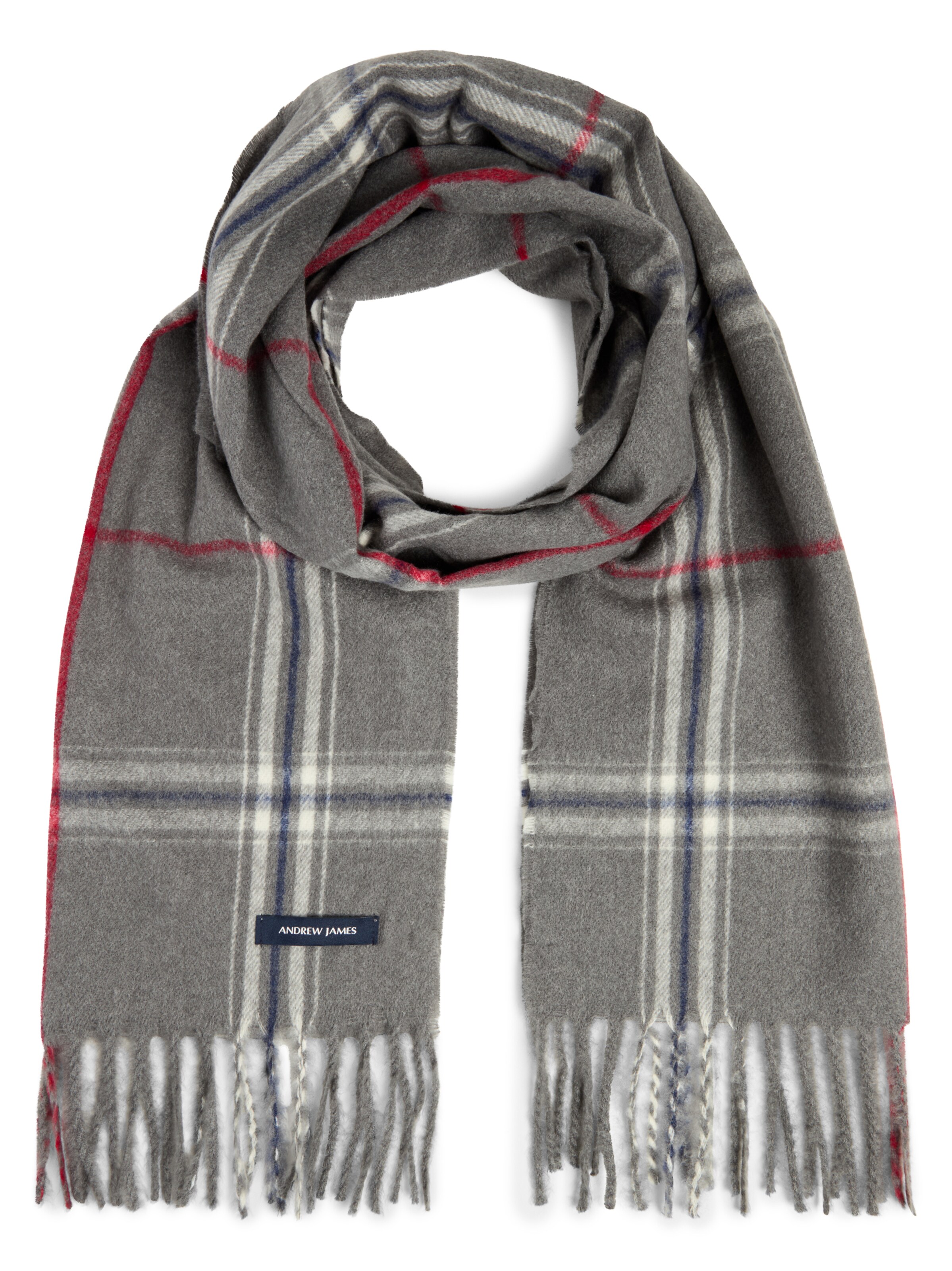 Andrew James Schal in Grau: Vorderseite