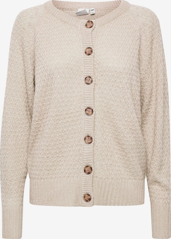 ICHI Strickcardigan 'ODANSA' in Beige: predná strana