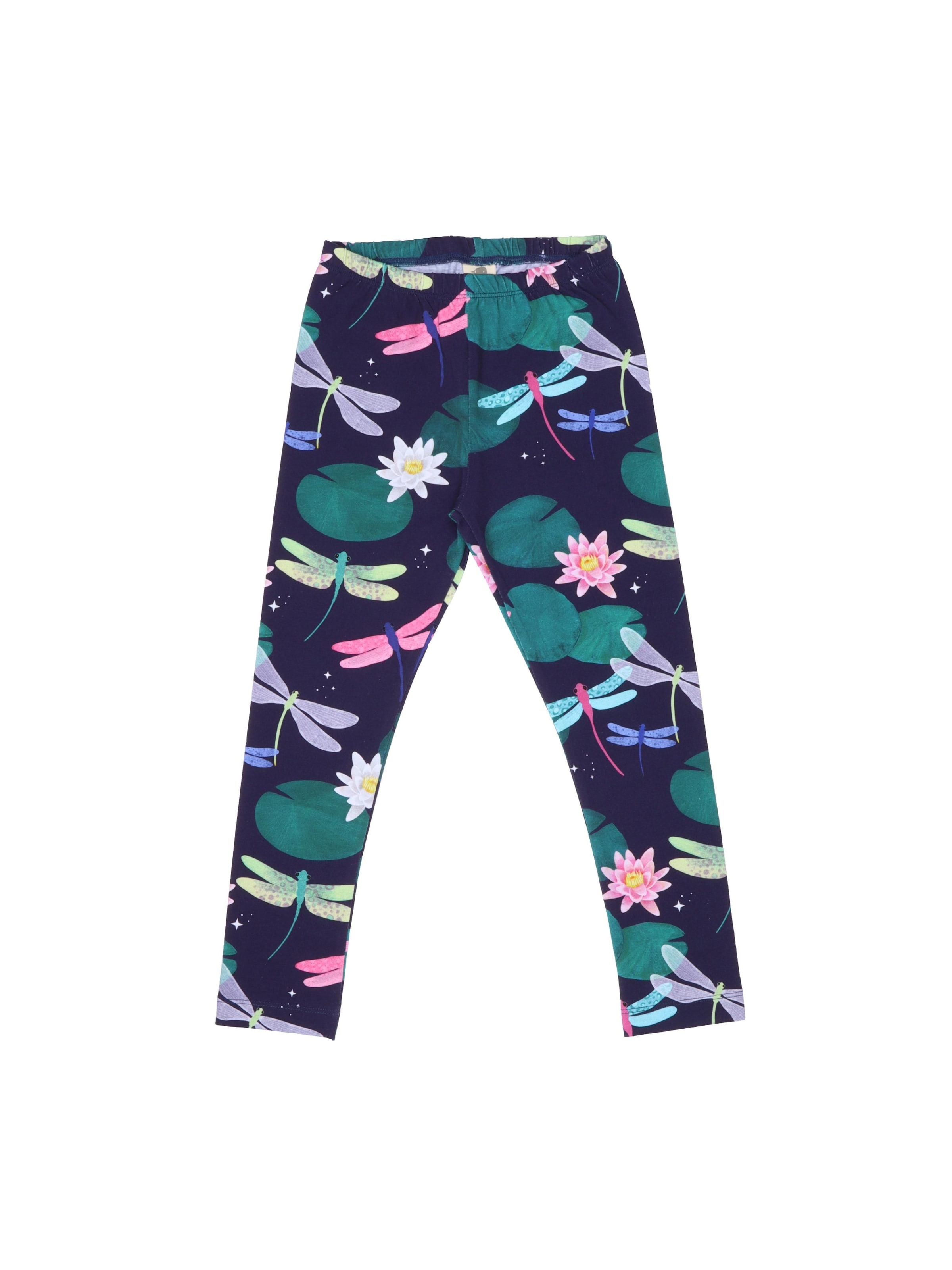 Walkiddy Skinny Leggings 'Colorful Dragonflies'‌‌‌‌‌‌‌ in Mischfarben: Vorderseite