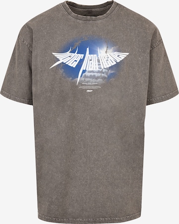 MJ Gonzales Shirt 'Higher Than Heaven V.4' in Grijs: voorkant