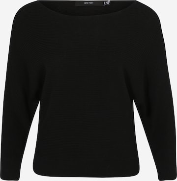 Vero Moda Petite Trui 'NEW LEXSUN' in Zwart: voorkant