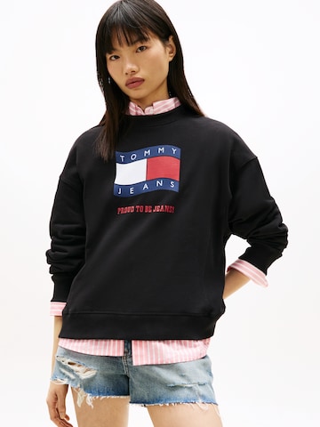 Tommy Jeans Tréning póló - fekete: elől