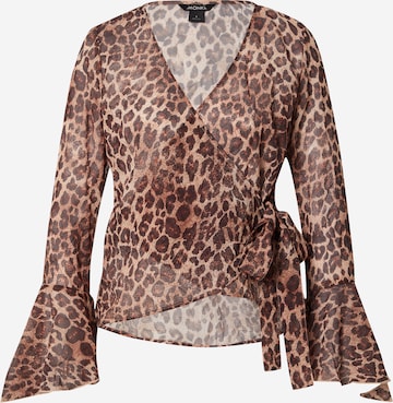 Monki Blouse in Bruin: voorkant