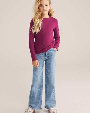 WE Fashion Футболка в Лиловый