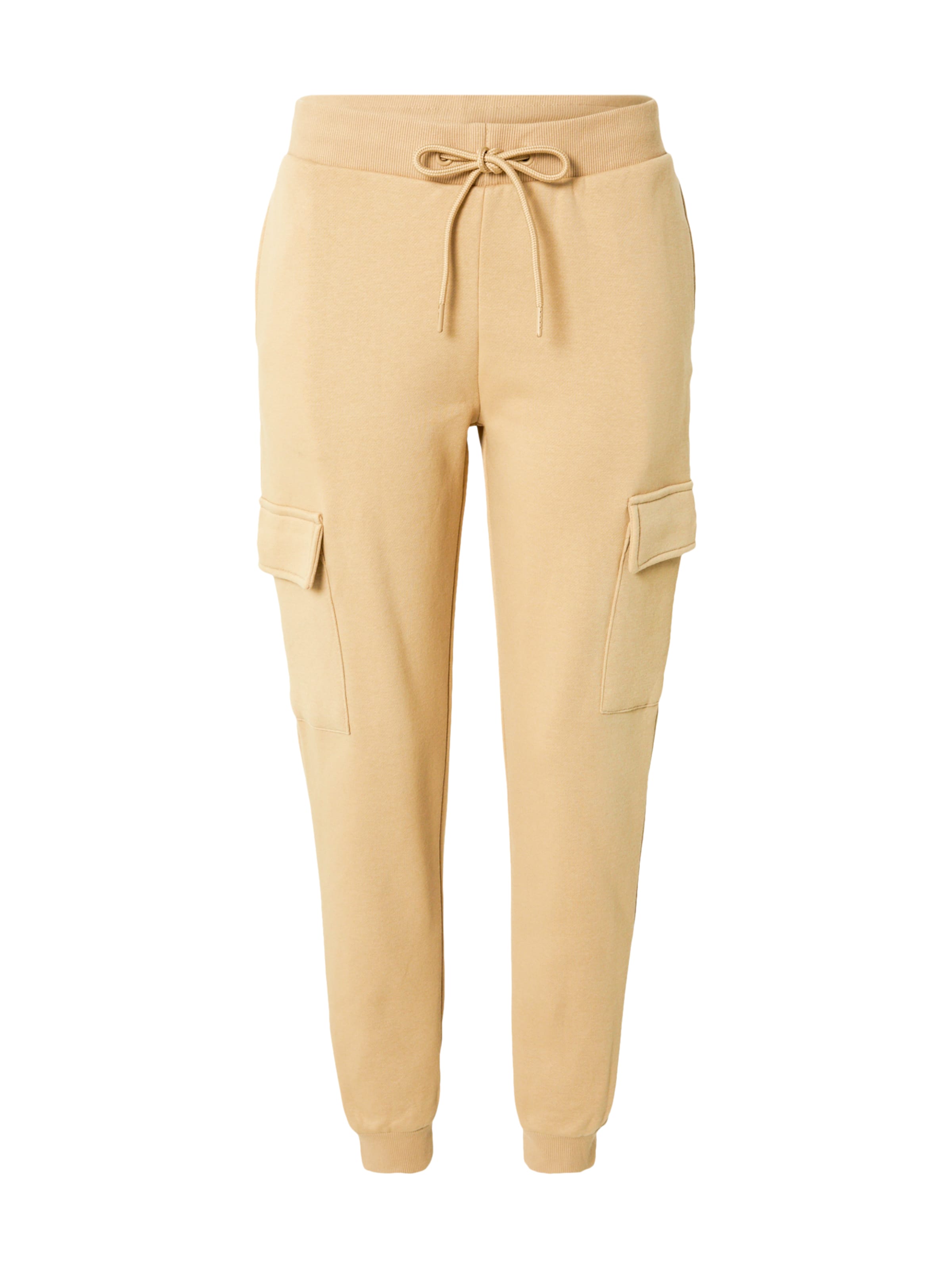 Urban ClassicsTapered Cargo hlače - bež boja: prednji dio