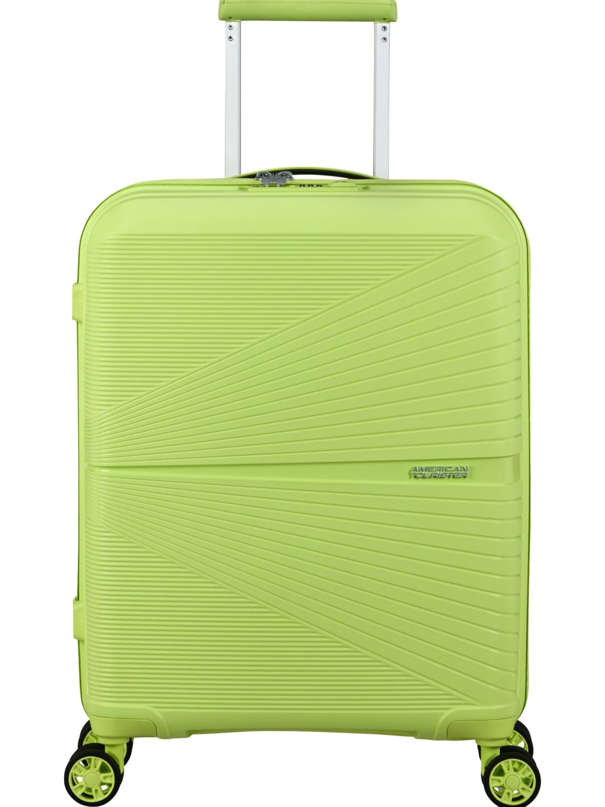 American Tourister Trolley 'AIRCONIC SPINNER 55/20 TSA' in Groen: voorkant