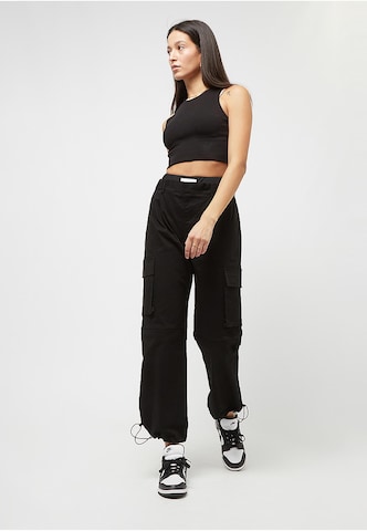 Effilé Pantalon cargo Sixth June en noir