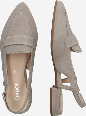 GABOR - Zapatos destalonado en beige