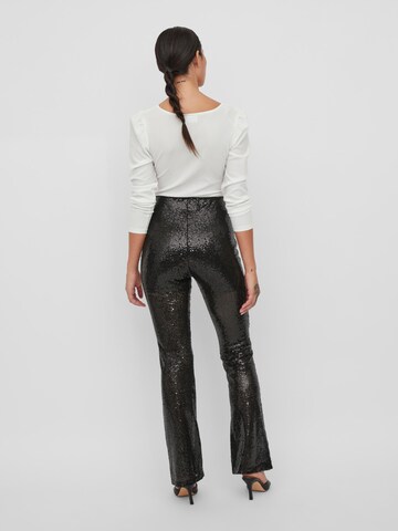 VILA Flared Trousers in Black