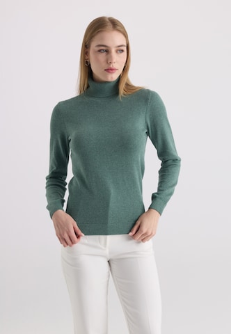 Pulover de la Felix Hardy pe verde: față
