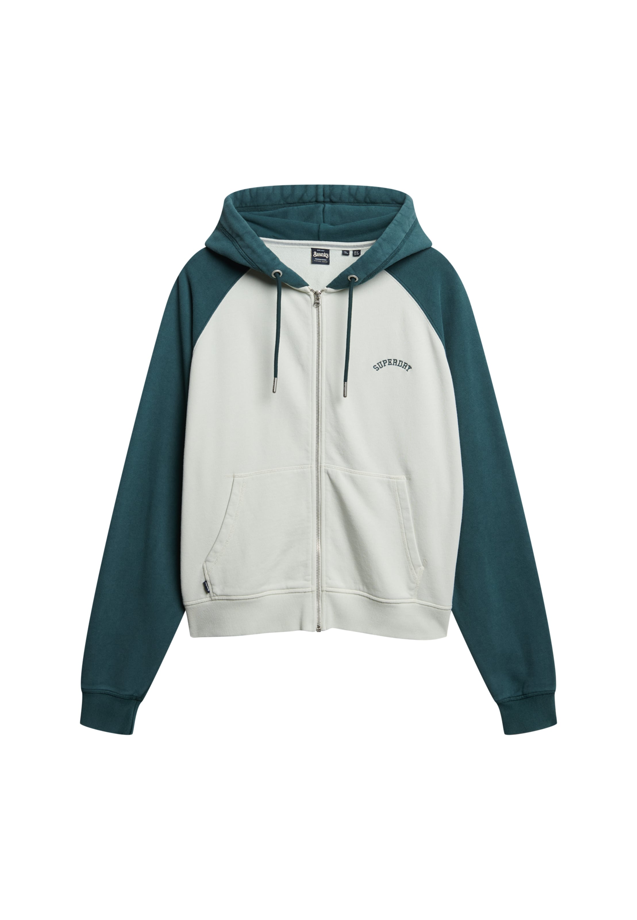 Superdry Sweatvest 'Essential' in Wit: voorkant