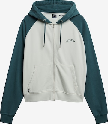 Superdry Sweatvest 'Essential' in Wit: voorkant