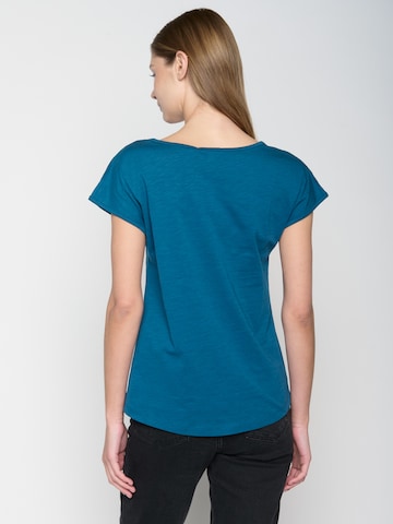 GREENBOMB Shirt 'Nature Bird Reed ' in Blauw