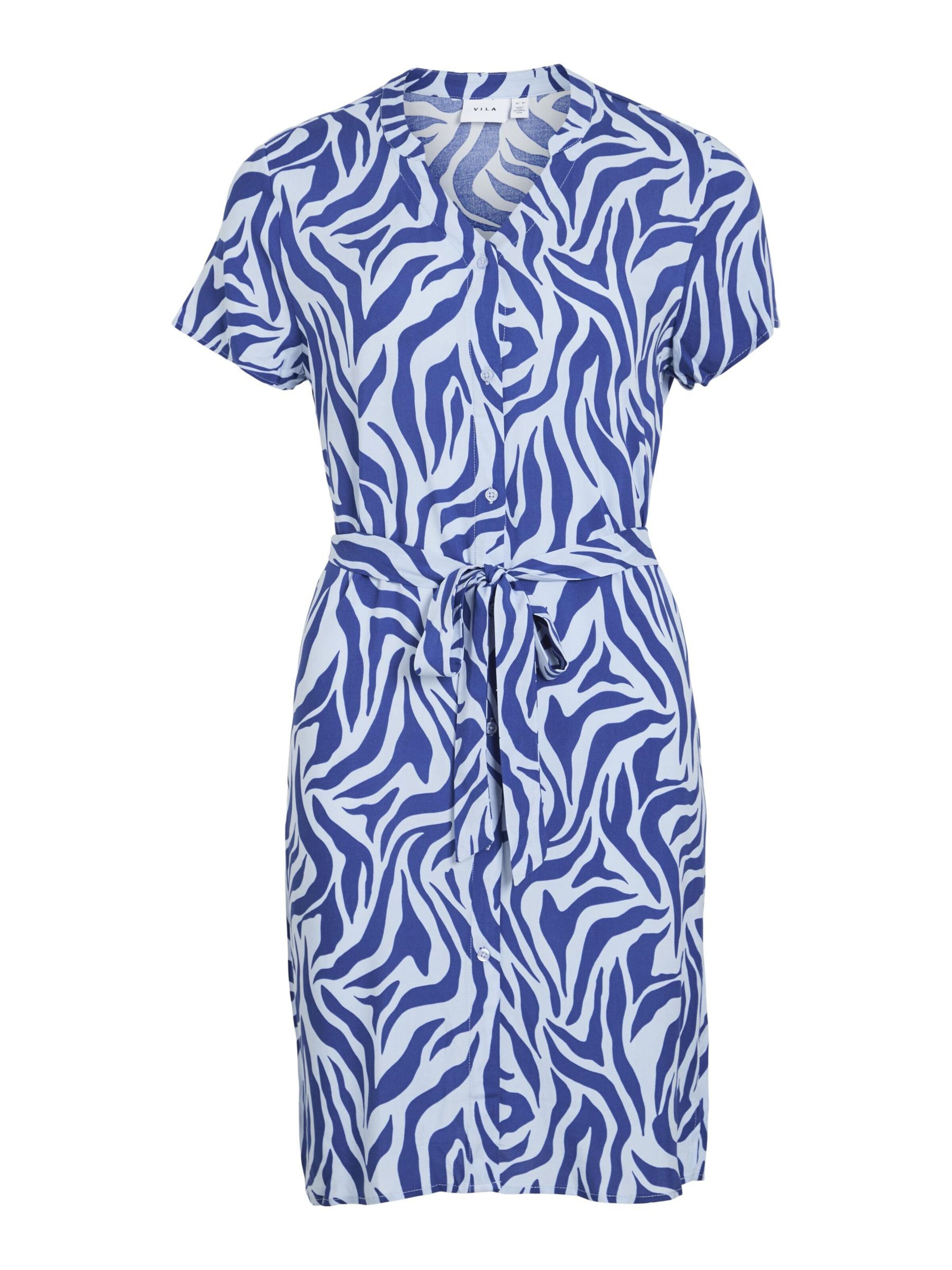 VILA Dress in Blue: front