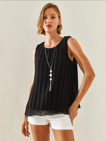Bianco Lucci Blouse in Zwart