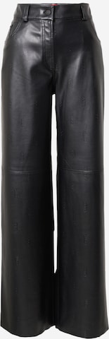 HUGO Regular Trousers 'Hugara' in Black: front