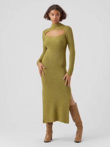 Vero Moda Collab Úpletové šaty 'Kae' – zelená
