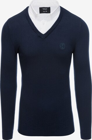 Ombre Sweater 'E120' in Blue: front