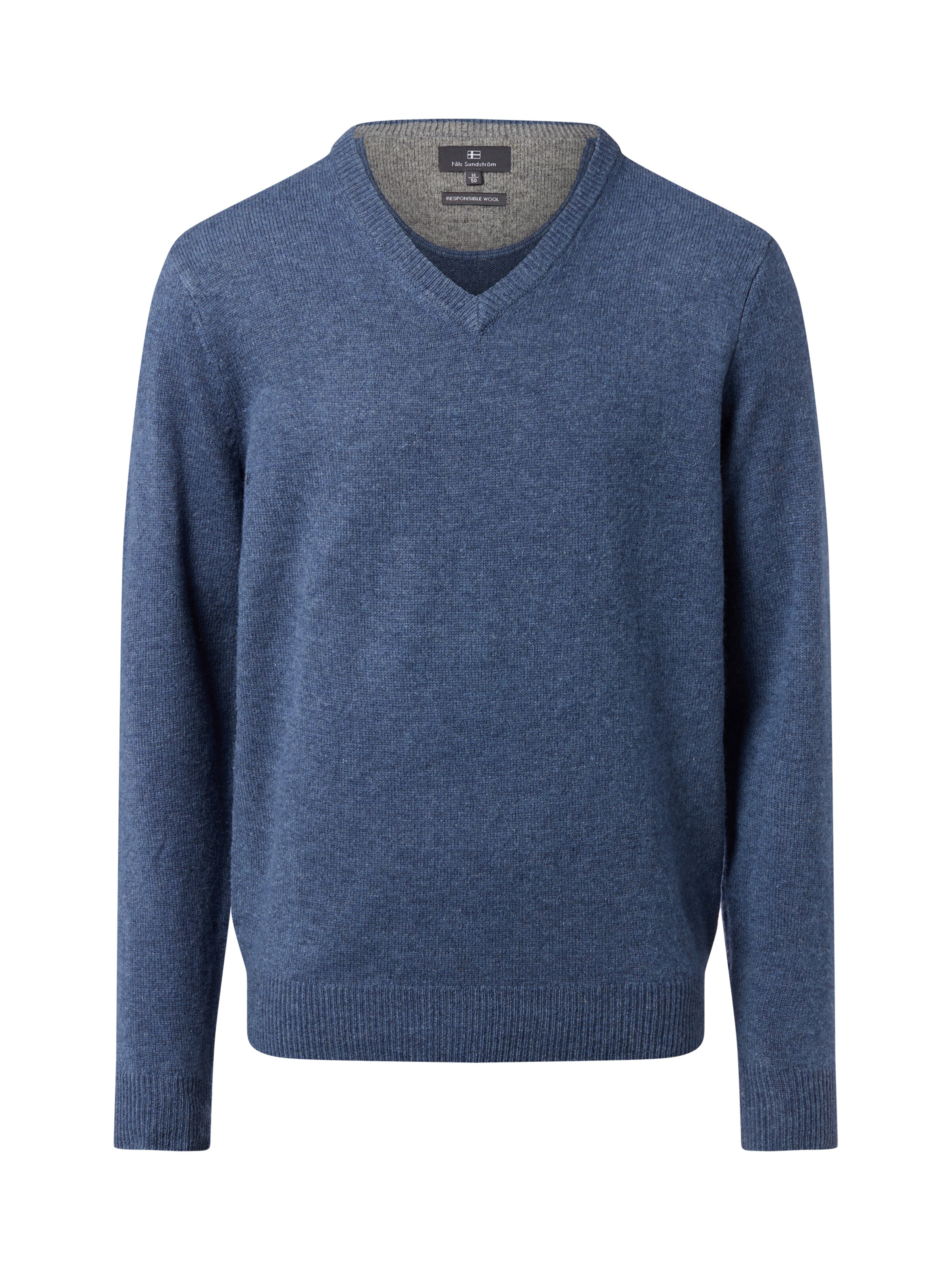 Andrew James Pullover in Blau: Vorderseite