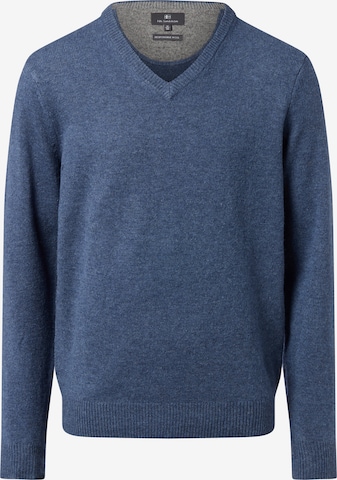 Andrew James Pullover in Blau: Vorderseite
