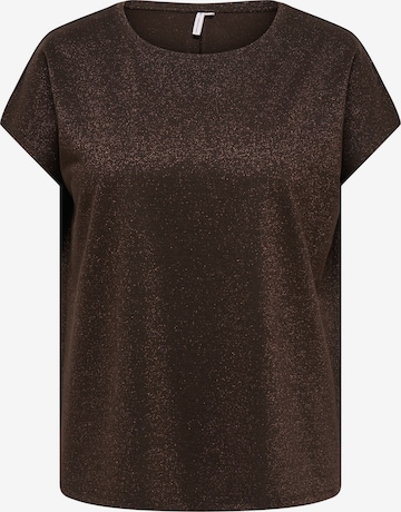 ONLY Carmakoma Shirt 'CARMOSTER' in Brown: front