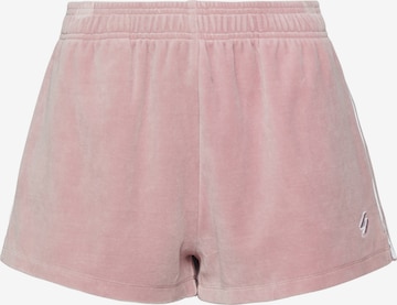 regular Pantaloni di Superdry in rosa: frontale