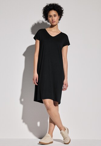 STREET ONE Jersey Kleid in Schwarz: Vorderseite