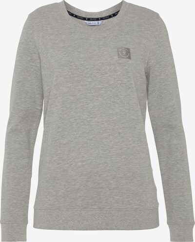 DELMAO Sweatshirt in grau / graumeliert / weiß, Produktansicht